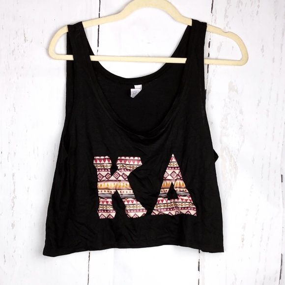 Kappa Delta Tribal Print Crop Tank - Picture 1 of 3